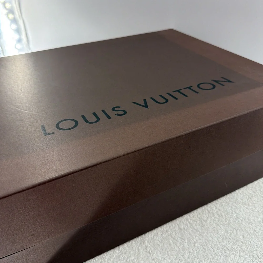 Louis Vuitton Brown Large Box With Lid 19.75
